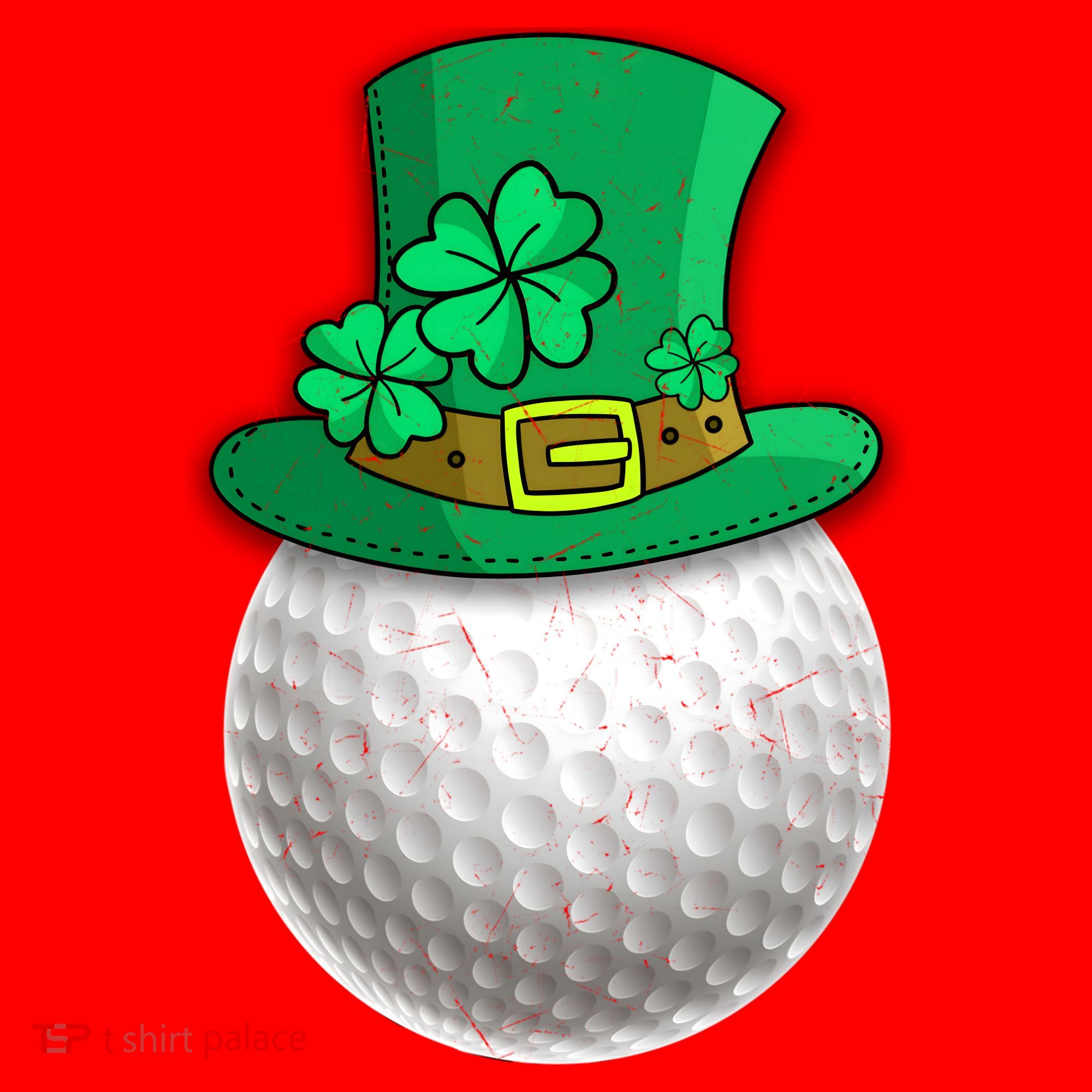 Leprechaun Golf Ball Saint Patrick's Day Irish Gift Santa Hat