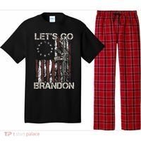 Lets Go Brandon Gun American Flag Patriots Let's Go Brandon Pajama Set thumb 0