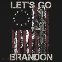 Lets Go Brandon Gun American Flag Patriots Let's Go Brandon Pajama Set thumb 2