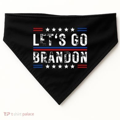 Lets Go Brandon Tee Funny Lets Go Brandon... USA-Made Doggie Bandana