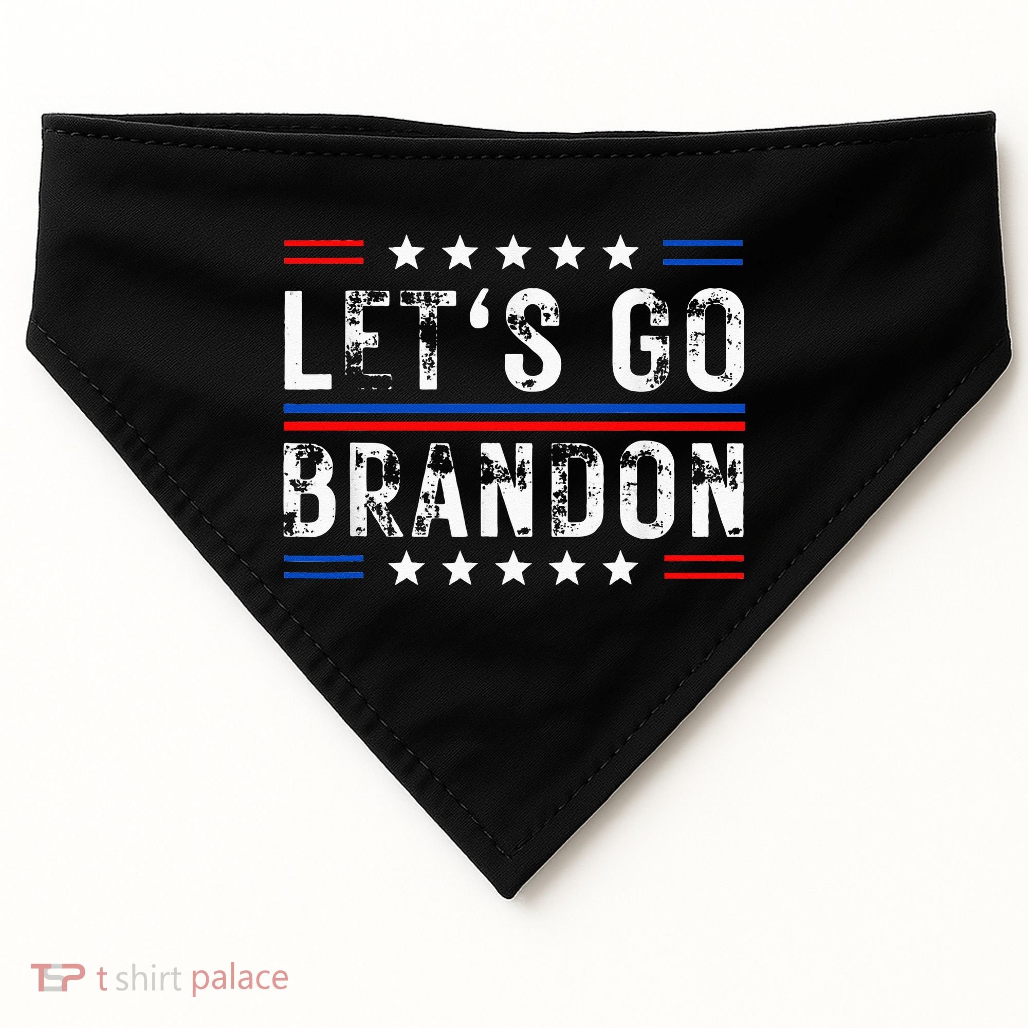 Lets Go Brandon Tee Funny Lets Go Brandon... USA-Made Doggie Bandana
