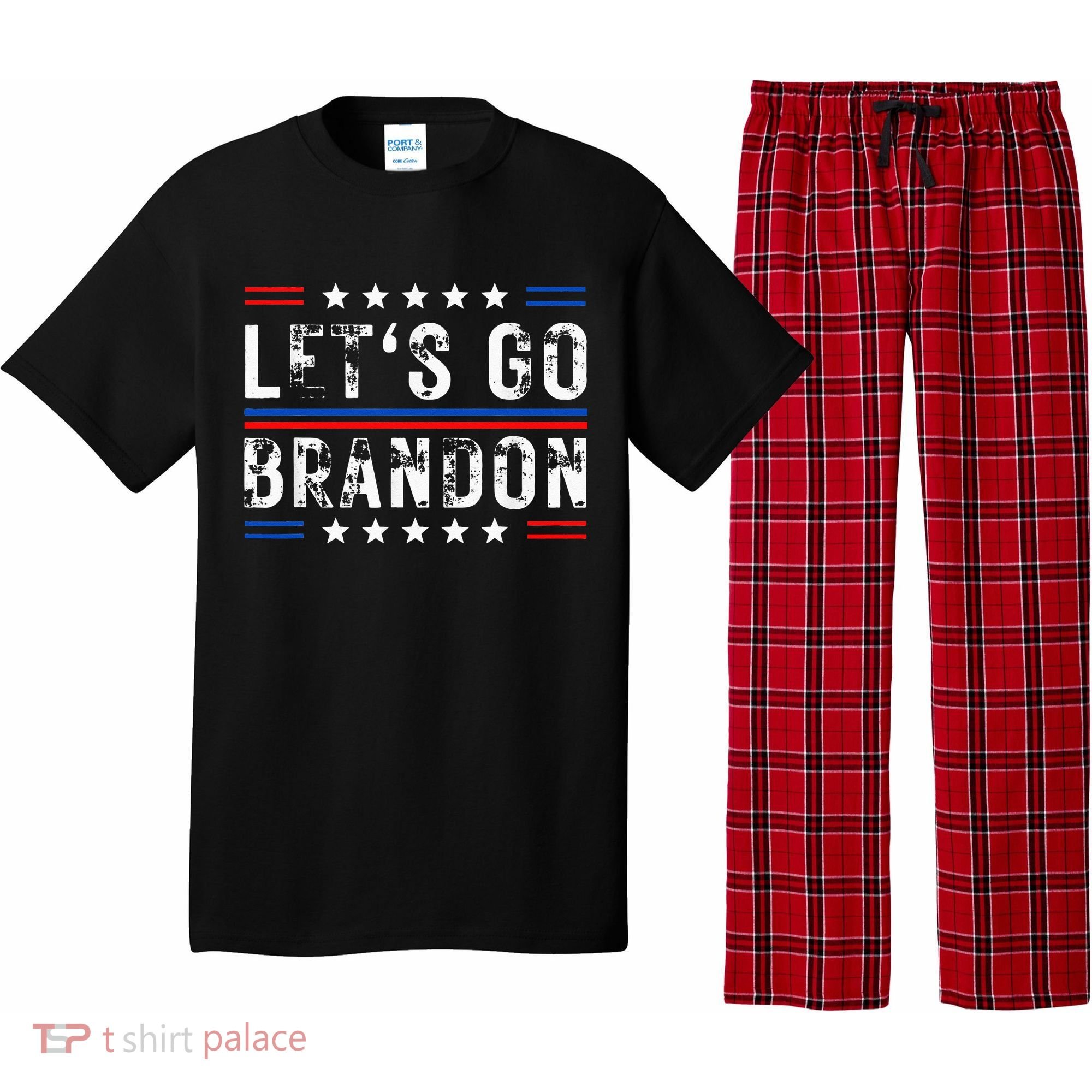 Lets Go Brandon Tee Funny Lets Go Brandon... Pajama Set