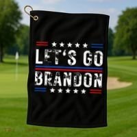 Lets Go Brandon Tee Funny Lets Go Brandon... Golf Towel thumb 1