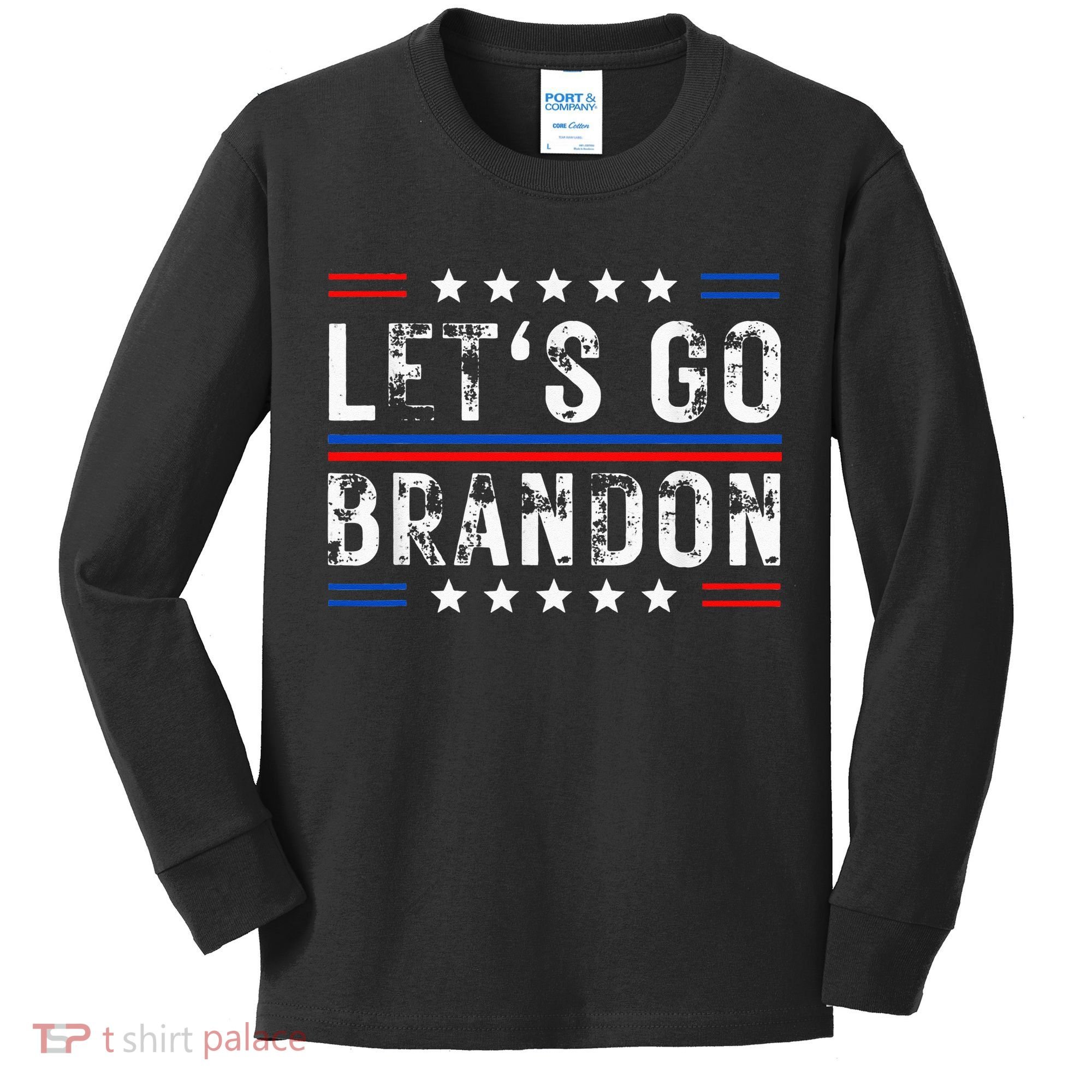 Lets Go Brandon Tee Funny Lets Go Brandon... Kids Long Sleeve Shirt