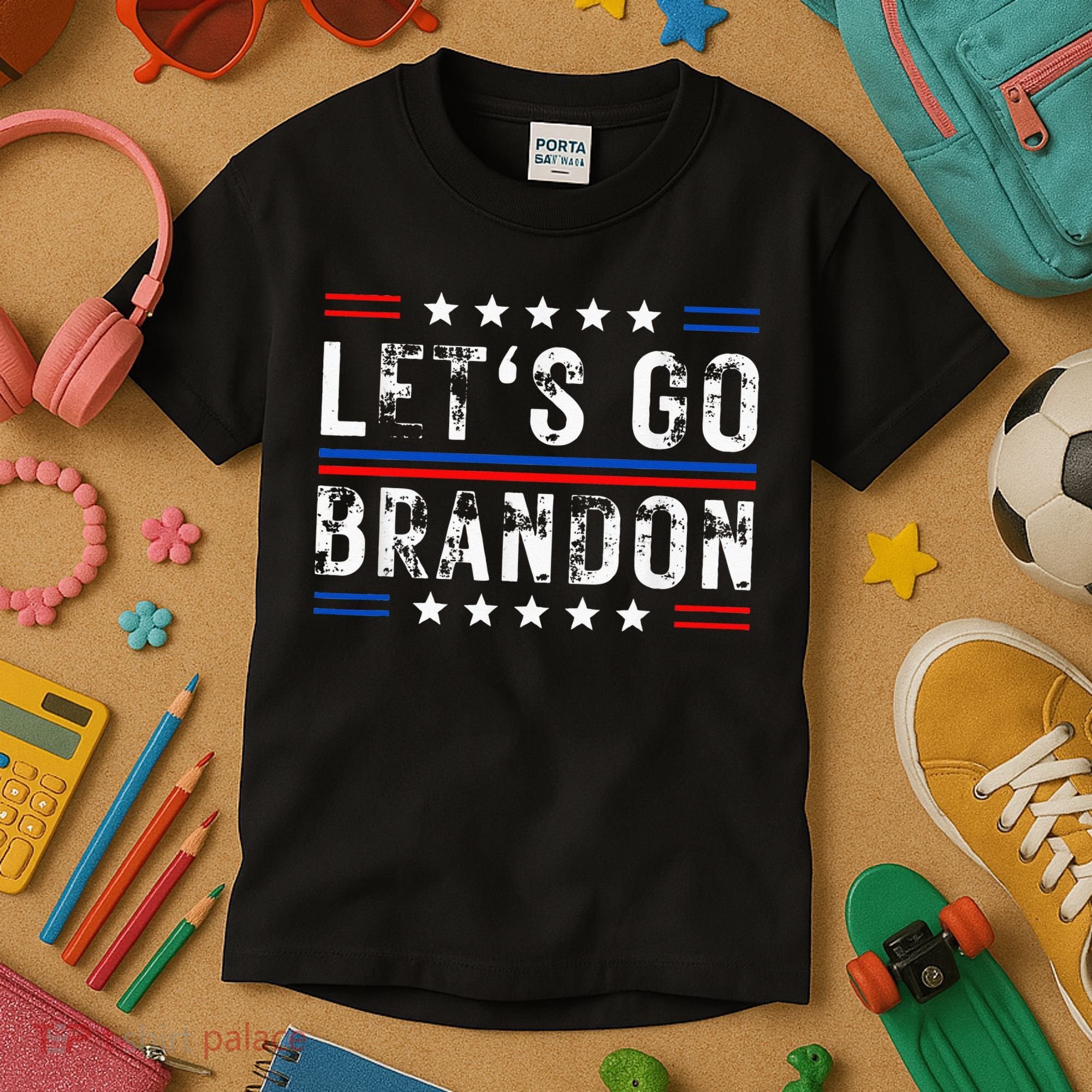 Lets Go Brandon Tee Funny Lets Go Brandon... Kids T-Shirt