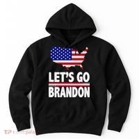 Let's Go Brandon USA American Flag Map Hoodie thumb 0