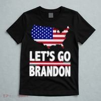 Let's Go Brandon USA American Flag Map T-Shirt thumb 5