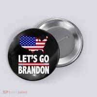 Let's Go Brandon USA American Flag Map Button thumb 0