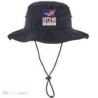 Let's Go Brandon USA American Flag Map Bucket Hat thumb 0