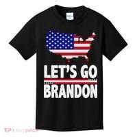 Let's Go Brandon USA American Flag Map Kids T-Shirt thumb 0