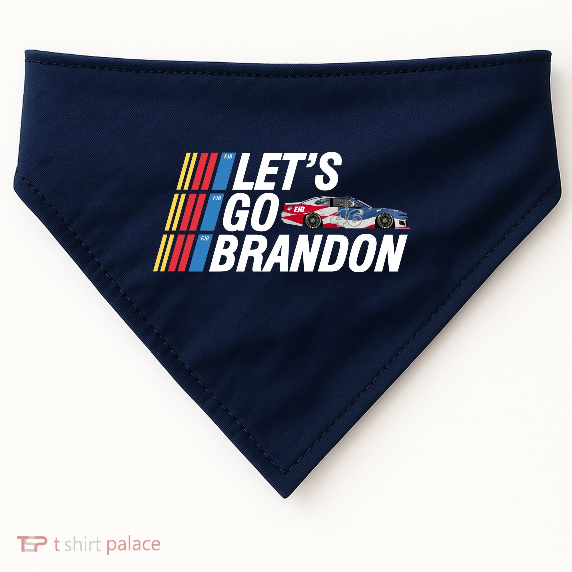Let's Go Brandon Racing ORIGINAL USA-Made Doggie Bandana