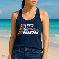 Let's Go Brandon Racing ORIGINAL Women's Tank Top thumb 2