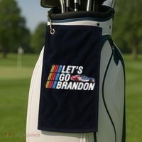 Let's Go Brandon Racing ORIGINAL Golf Towel thumb 2