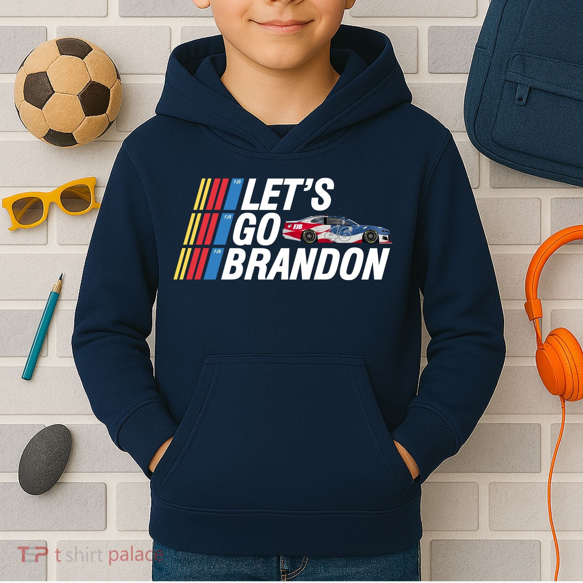 Let's Go Brandon Racing ORIGINAL Kids Hoodie