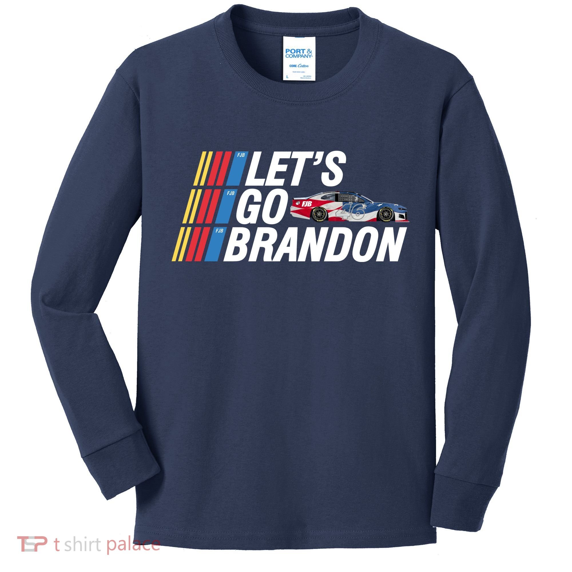 Let's Go Brandon Racing ORIGINAL Kids Long Sleeve Shirt