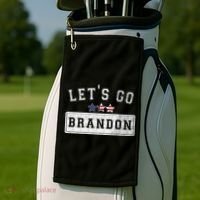 Let's Go Brandon, Joe Biden Chant, Impeach Biden Golf Towel thumb 2