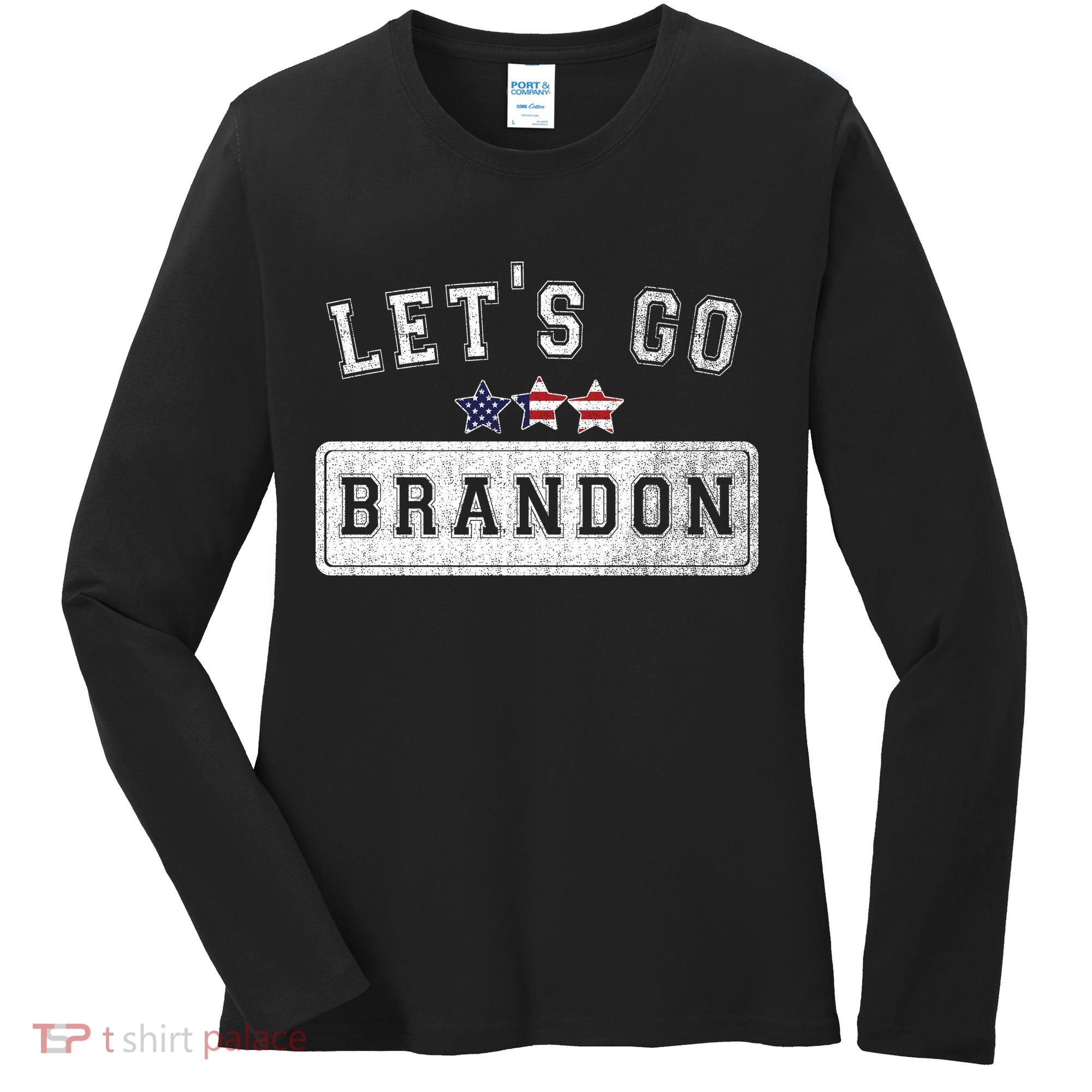 Let's Go Brandon, Joe Biden Chant, Impeach Biden Women's Long Sleeve Shirt