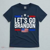 Let's Go Brandon Distress USA Flag FJB Chant T-Shirt thumb 5