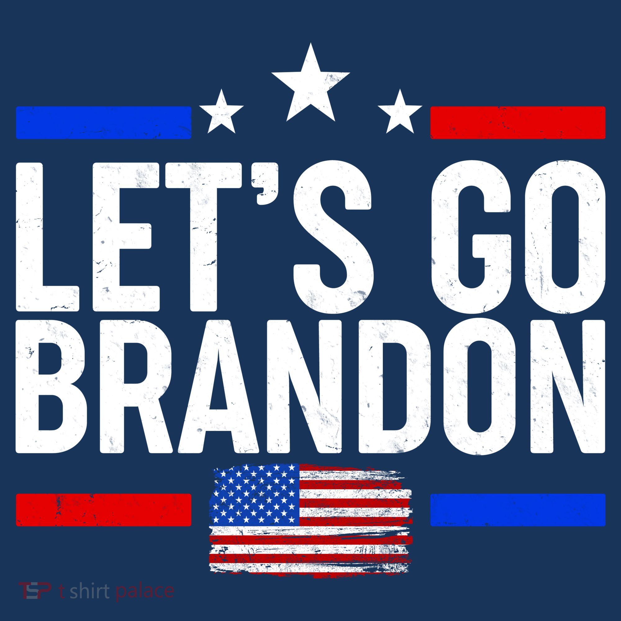Let's Go Brandon Distress USA Flag FJB Chant Women's Tank Top