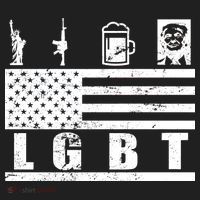 LGBT Distressed Liberty Guns Beer trump Hat thumb 2