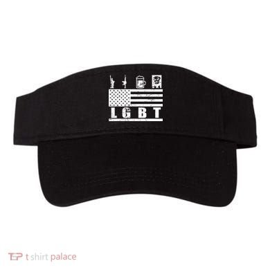 LGBT Distressed Liberty Guns Beer trump Visor