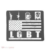 LGBT Distressed Liberty Guns Beer trump Mousepad thumb 0