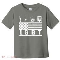 LGBT Distressed Liberty Guns Beer trump Toddler T-Shirt thumb 0