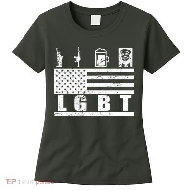 LGBT Distressed Liberty Guns Beer trump Women's T-Shirt