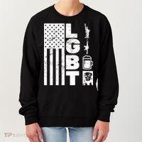 LGBT Flag Liberty Guns Beer Donald Trump  Women's Sweatshirt thumb 0
