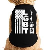LGBT Flag Liberty Guns Beer Donald Trump  Doggie Tank thumb 0