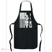 LGBT Flag Liberty Guns Beer Donald Trump  Apron thumb 0