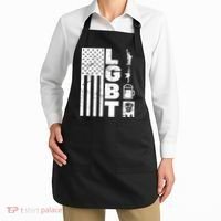 LGBT Flag Liberty Guns Beer Donald Trump  Apron thumb 2