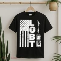 LGBT Flag Liberty Guns Beer Donald Trump  T-Shirt thumb 2