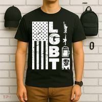 LGBT Flag Liberty Guns Beer Donald Trump  T-Shirt thumb 6