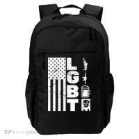 LGBT Flag Liberty Guns Beer Donald Trump  Backpack thumb 0