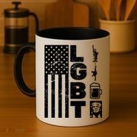 LGBT Flag Liberty Guns Beer Donald Trump  Coffee Mug thumb 4