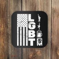 LGBT Flag Liberty Guns Beer Donald Trump  Coaster thumb 0