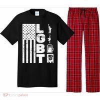 LGBT Flag Liberty Guns Beer Donald Trump  Pajama Set thumb 0