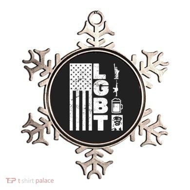 LGBT Flag Liberty Guns Beer Donald Trump  Ornament