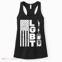 LGBT Flag Liberty Guns Beer Donald Trump  Women's Tank Top thumb 0