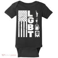 LGBT Flag Liberty Guns Beer Donald Trump  Baby Bodysuit thumb 0