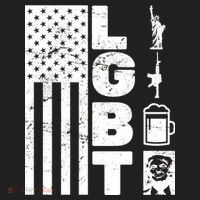 LGBT Flag Liberty Guns Beer Donald Trump  Hat thumb 2