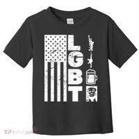 LGBT Flag Liberty Guns Beer Donald Trump  Toddler T-Shirt thumb 0