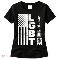 LGBT Flag Liberty Guns Beer Donald Trump  Women's T-Shirt thumb 0