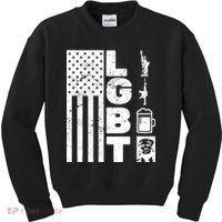 LGBT Flag Liberty Guns Beer Donald Trump  Kids Sweatshirt thumb 0
