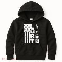 LGBT Flag Liberty Guns Beer Donald Trump  Kids Hoodie thumb 0