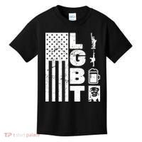 LGBT Flag Liberty Guns Beer Donald Trump  Kids T-Shirt thumb 0