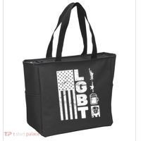 LGBT Flag Liberty Guns Beer Donald Trump  Tote Bag thumb 2
