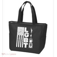 LGBT Flag Liberty Guns Beer Donald Trump  Tote Bag thumb 3