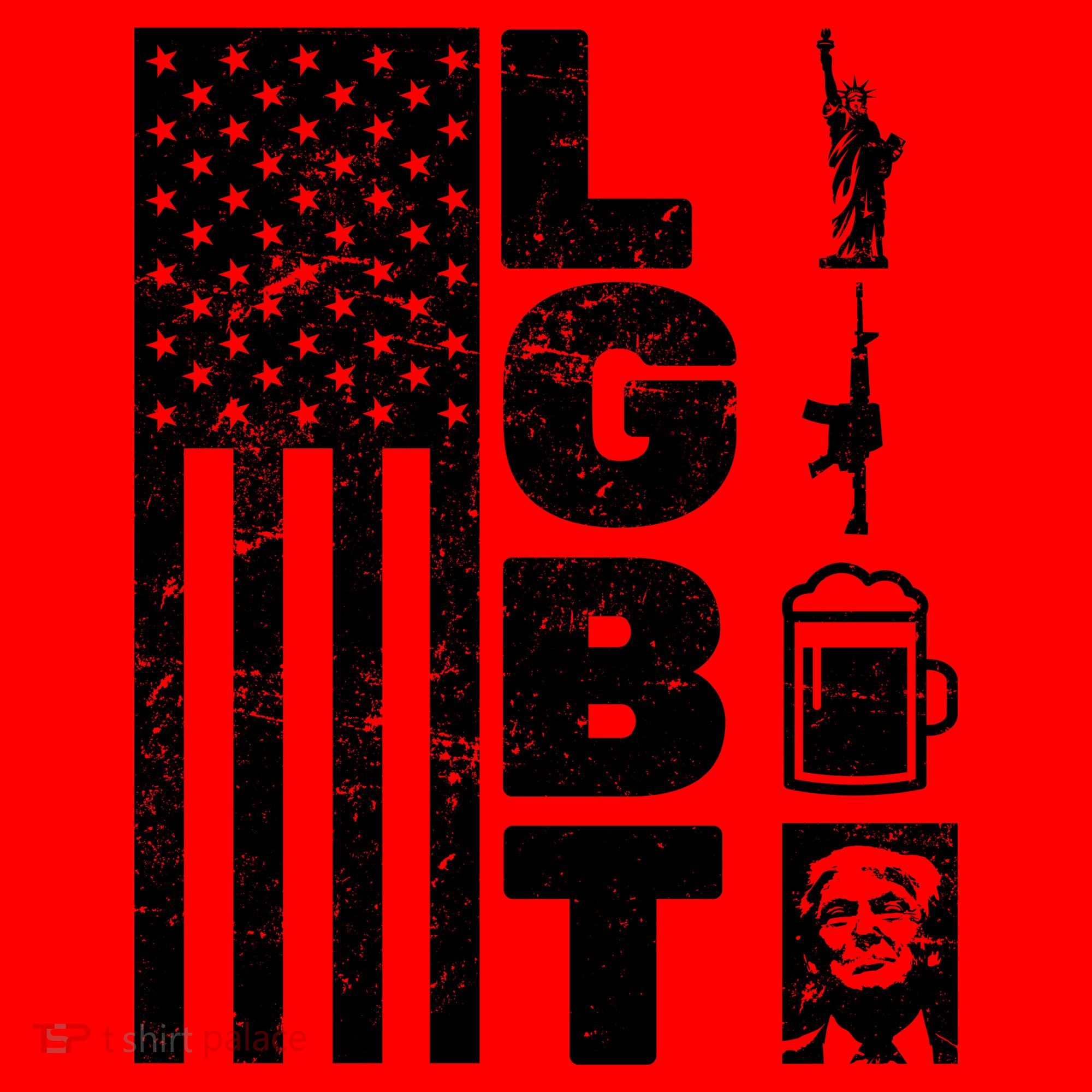 LGBT Flag Liberty Guns Beer Donald Trump  Santa Hat
